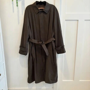Metropolitan View Bloomingdales Fully Lined Belted Trench Coat Mens 42L